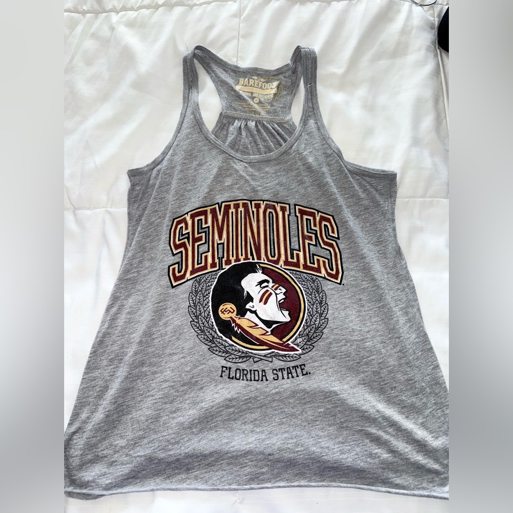 Gray Florida State Seminoles Tank Top